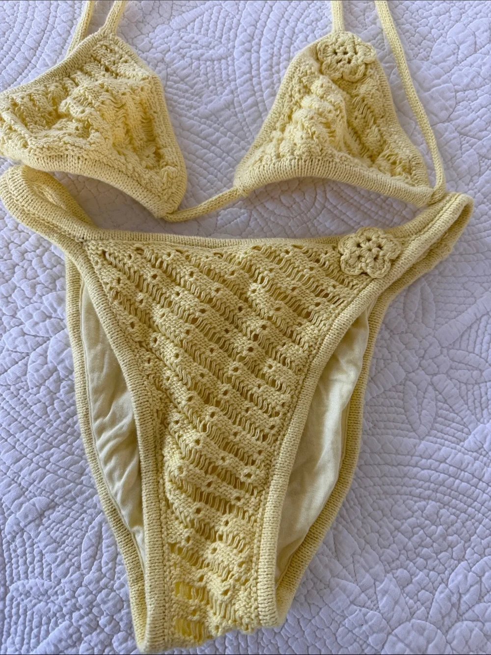 Frankie’s Bikinis Tide Crochet Cheeky Bikini
